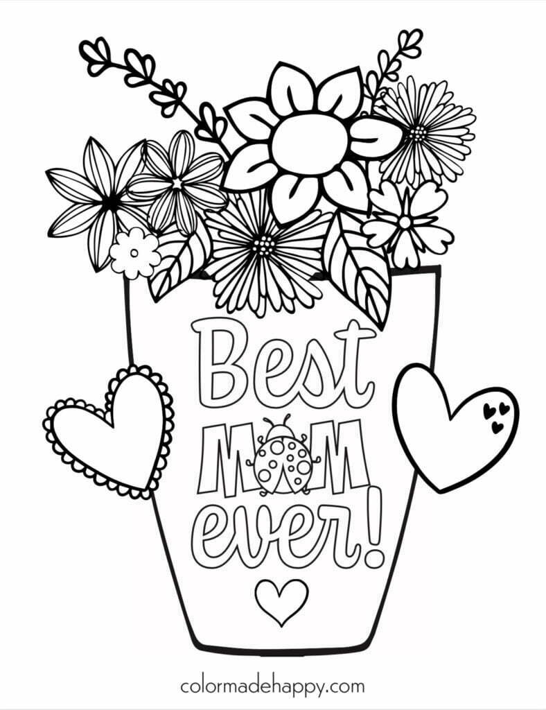 mothers day pictures for coloring