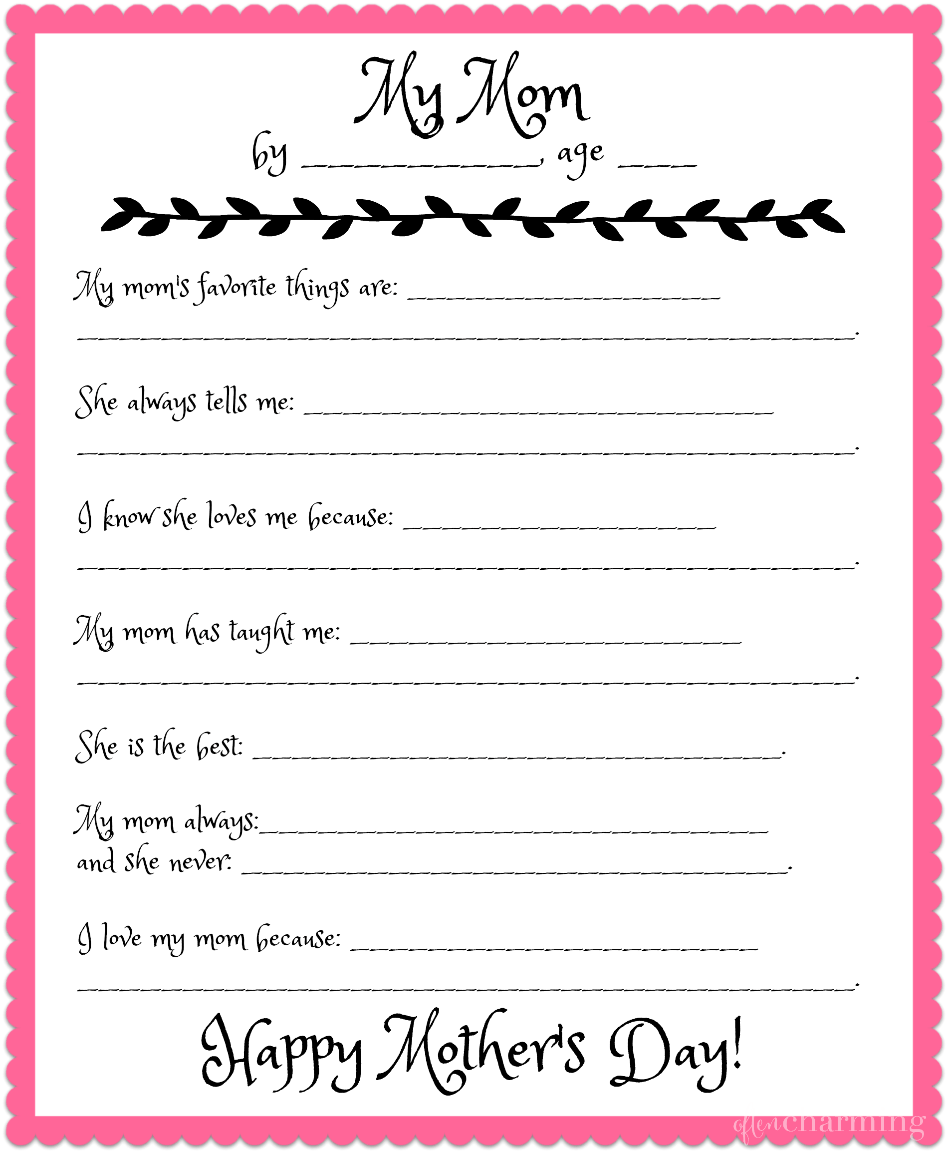 mother day free printables mother day free printables