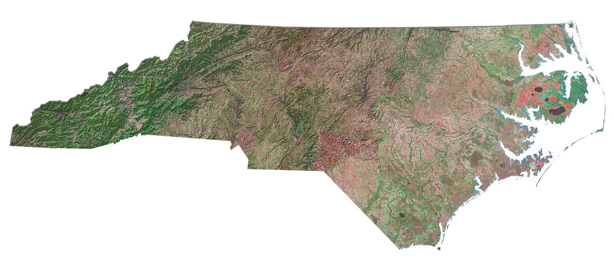 North Carolina Map Cities And Roads GIS Geography