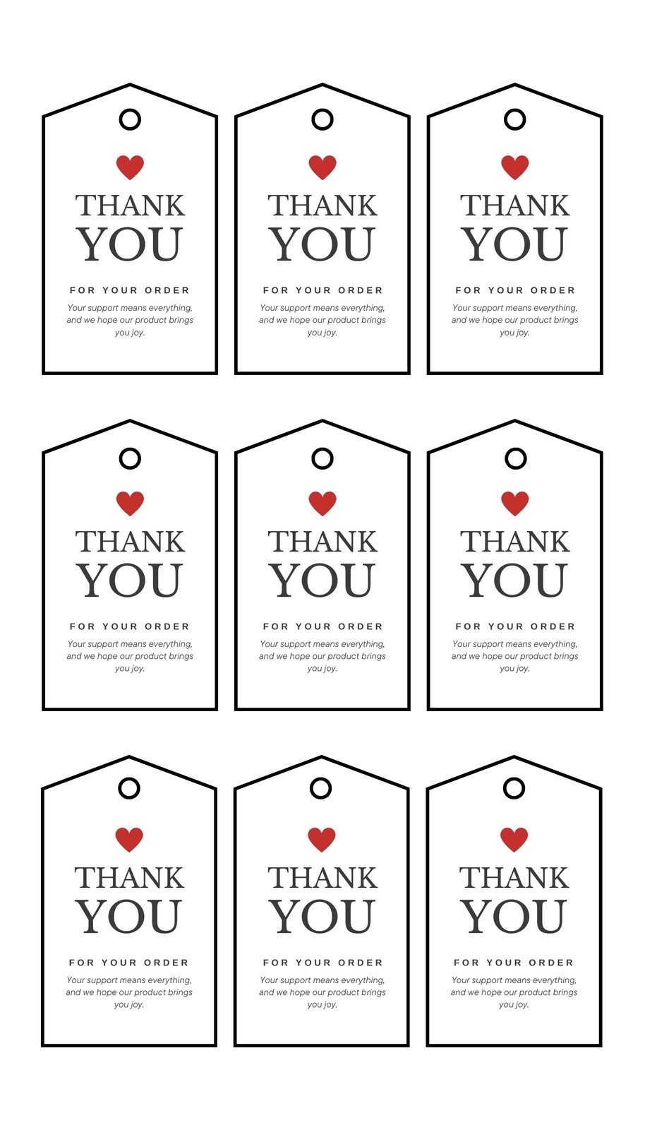 Page 2 Free Printable And Customizable Gift Tag Templates Canva