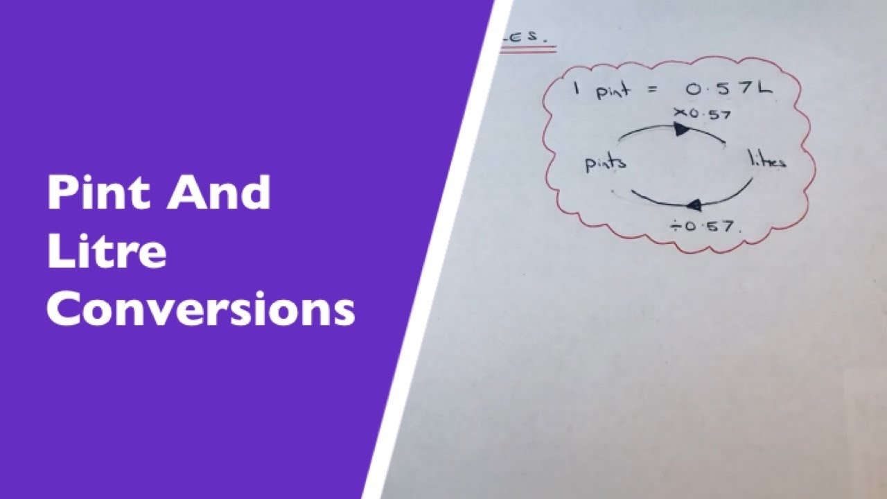 Pint And Litre Conversions How Many Litres Are In 1 Pint YouTube