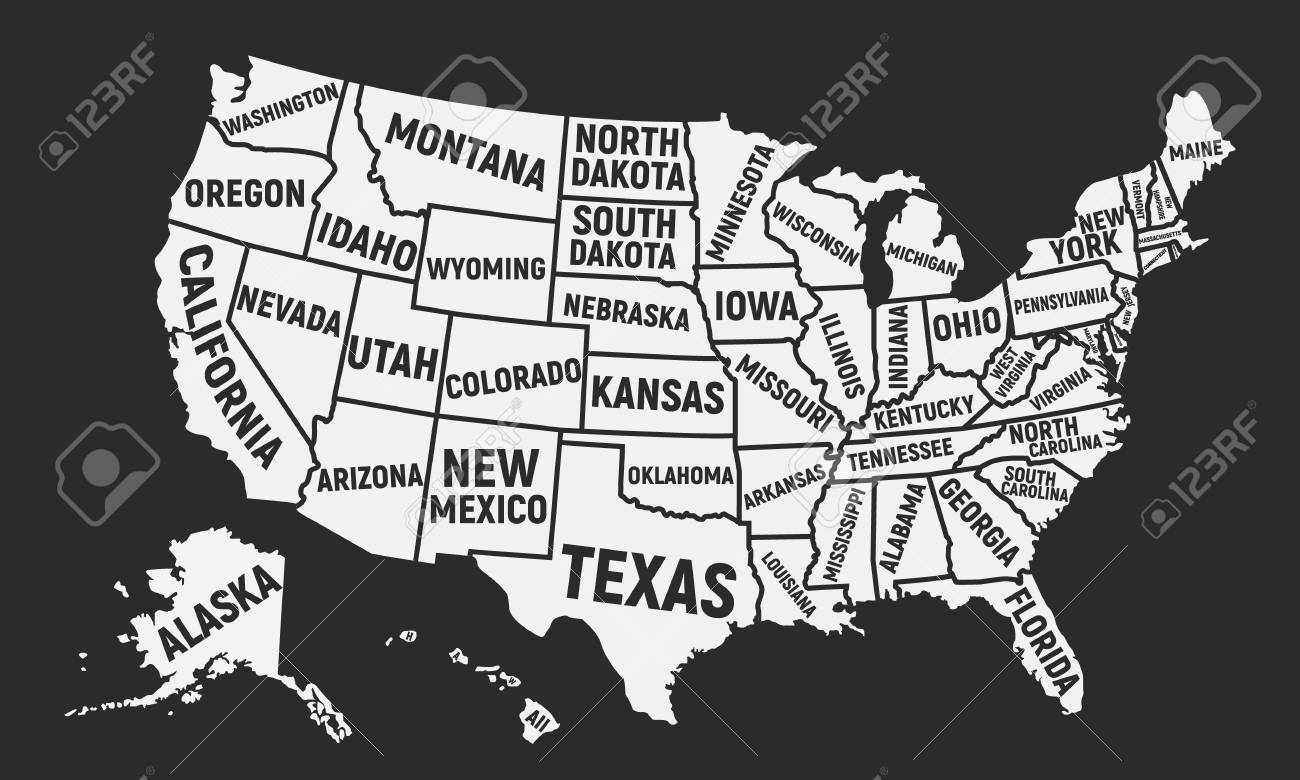 Poster Map Of USA With State Names United States Of America Map American Background Royalty Free SVG Cliparts Vectors And Stock Illustration Image 91046879 Poster Map Of USA With State Names United States Of America Map American Background Royalty Free SVG Cliparts Vectors And Stock Illustration Image 91046879
