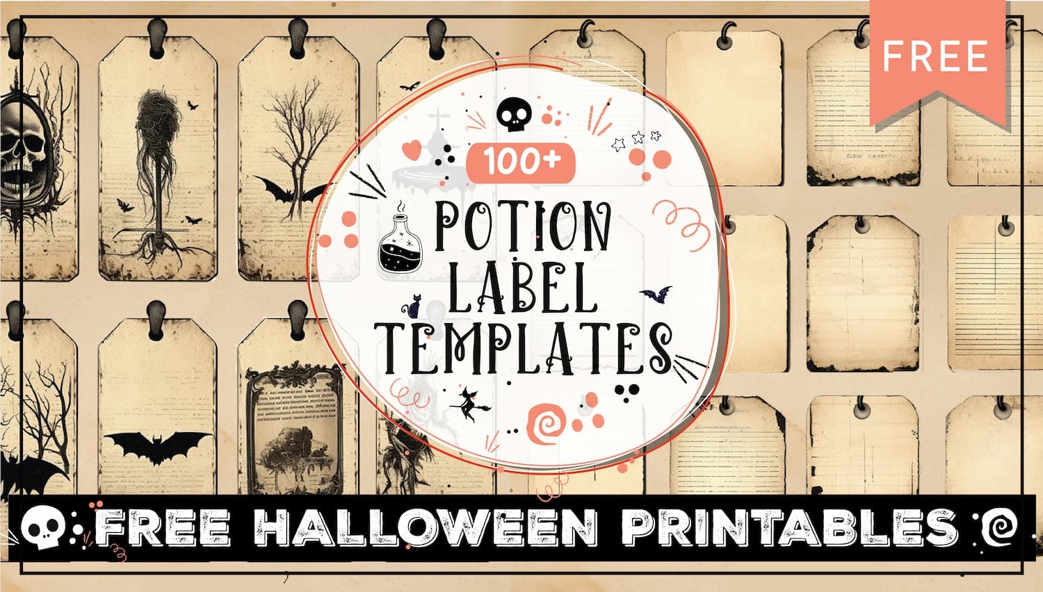 Potion Labels 100 Halloween Bottle Labels World Of Printables Potion Labels 100 Halloween Bottle Labels World Of Printables