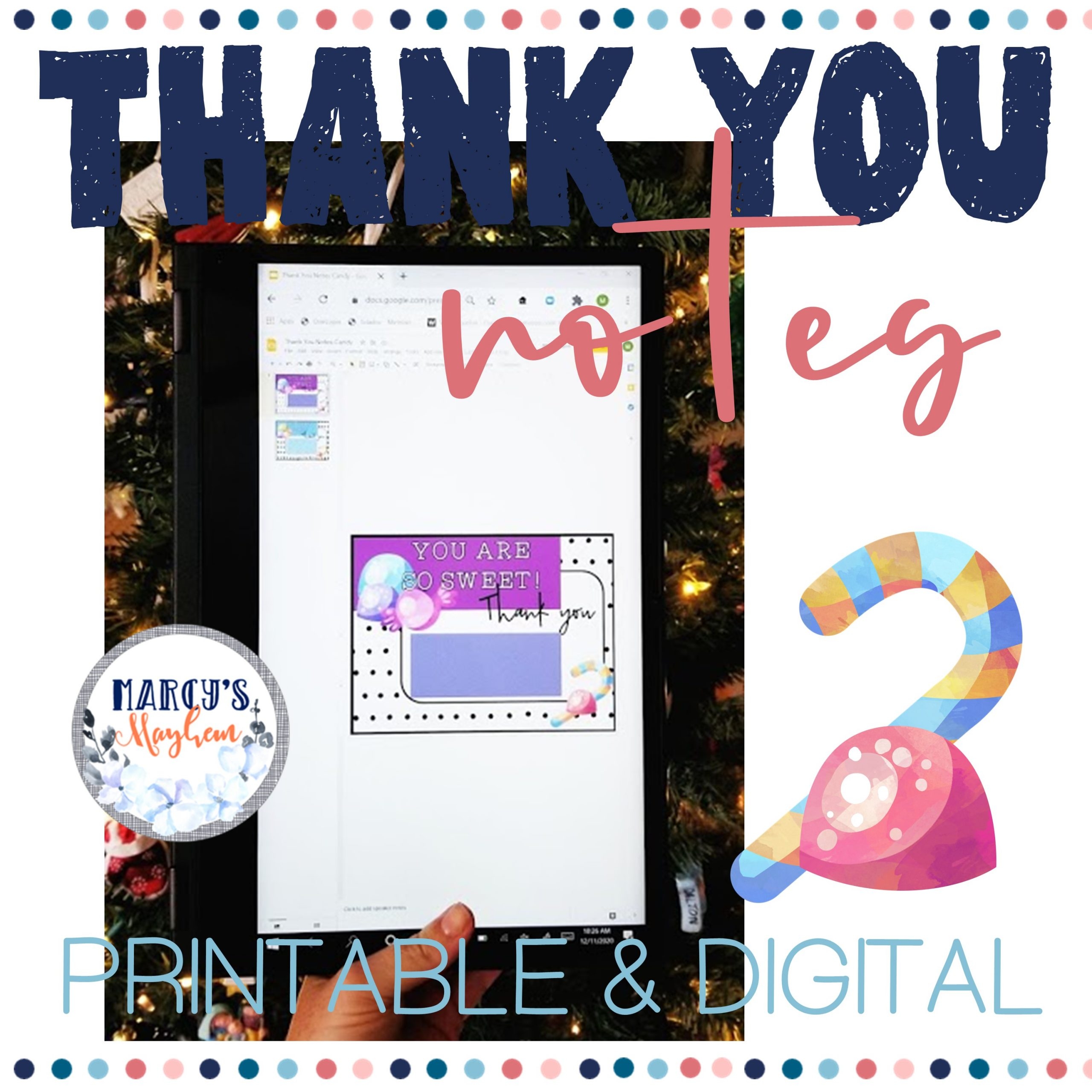 Printable Christmas Thank You Cards Digital Winter Thank You Notes Marcys Mayhem Printable Christmas Thank You Cards Digital Winter Thank You Notes Marcys Mayhem