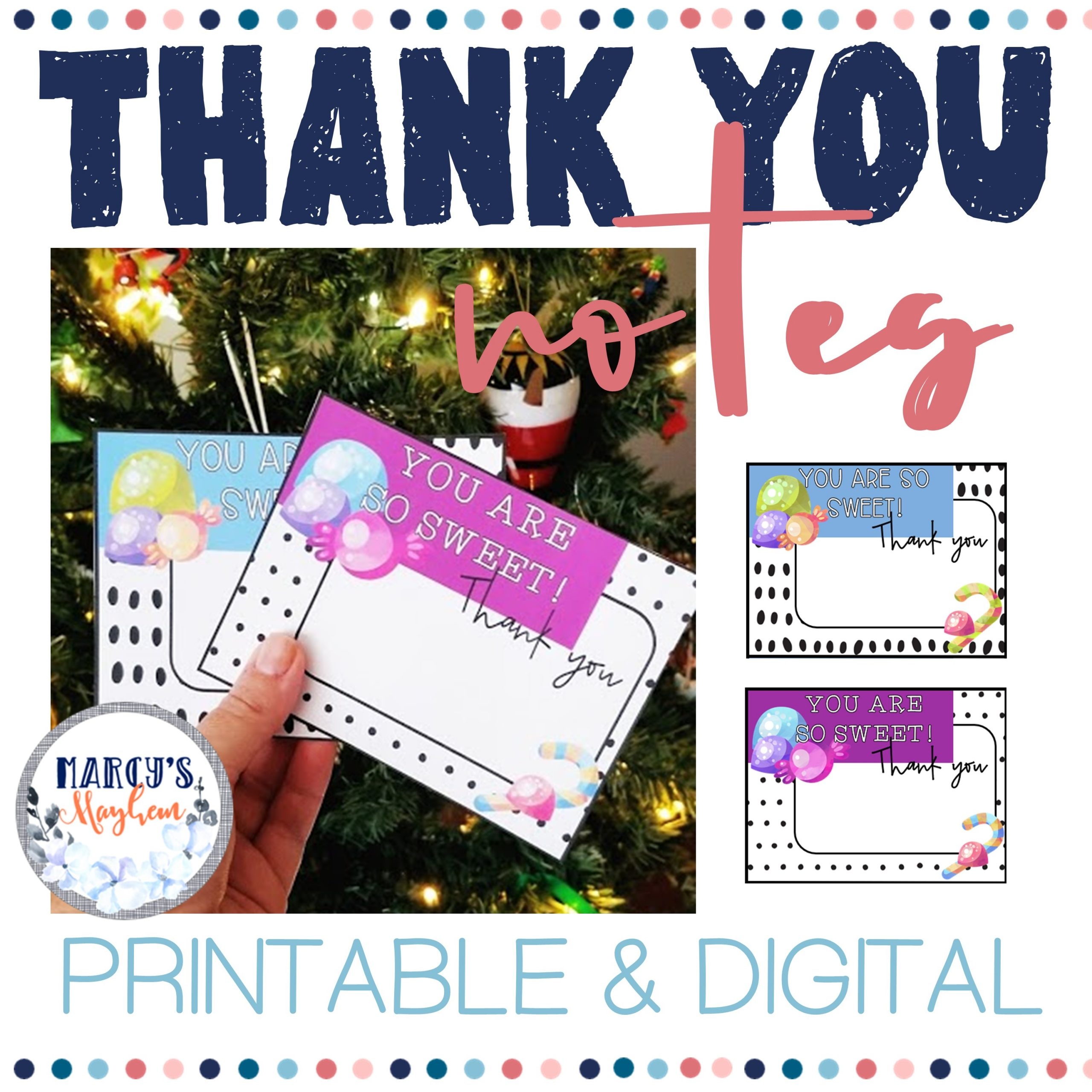 Printable Christmas Thank You Cards Digital Winter Thank You Notes Marcys Mayhem Printable Christmas Thank You Cards Digital Winter Thank You Notes Marcys Mayhem
