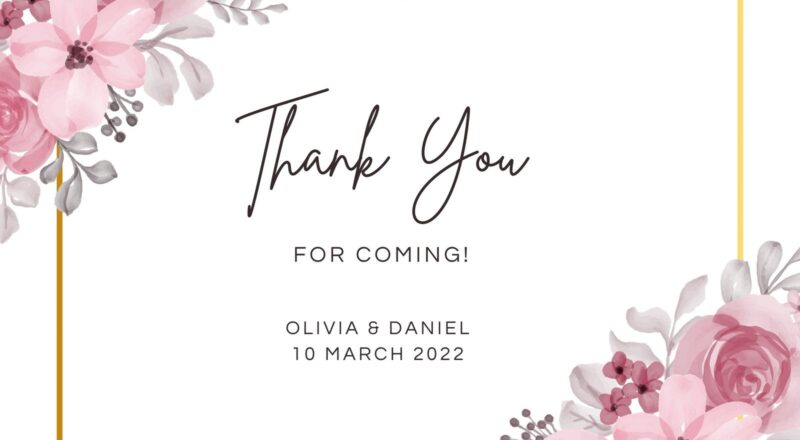 Printable Customizable Thank You Card Templates Canva