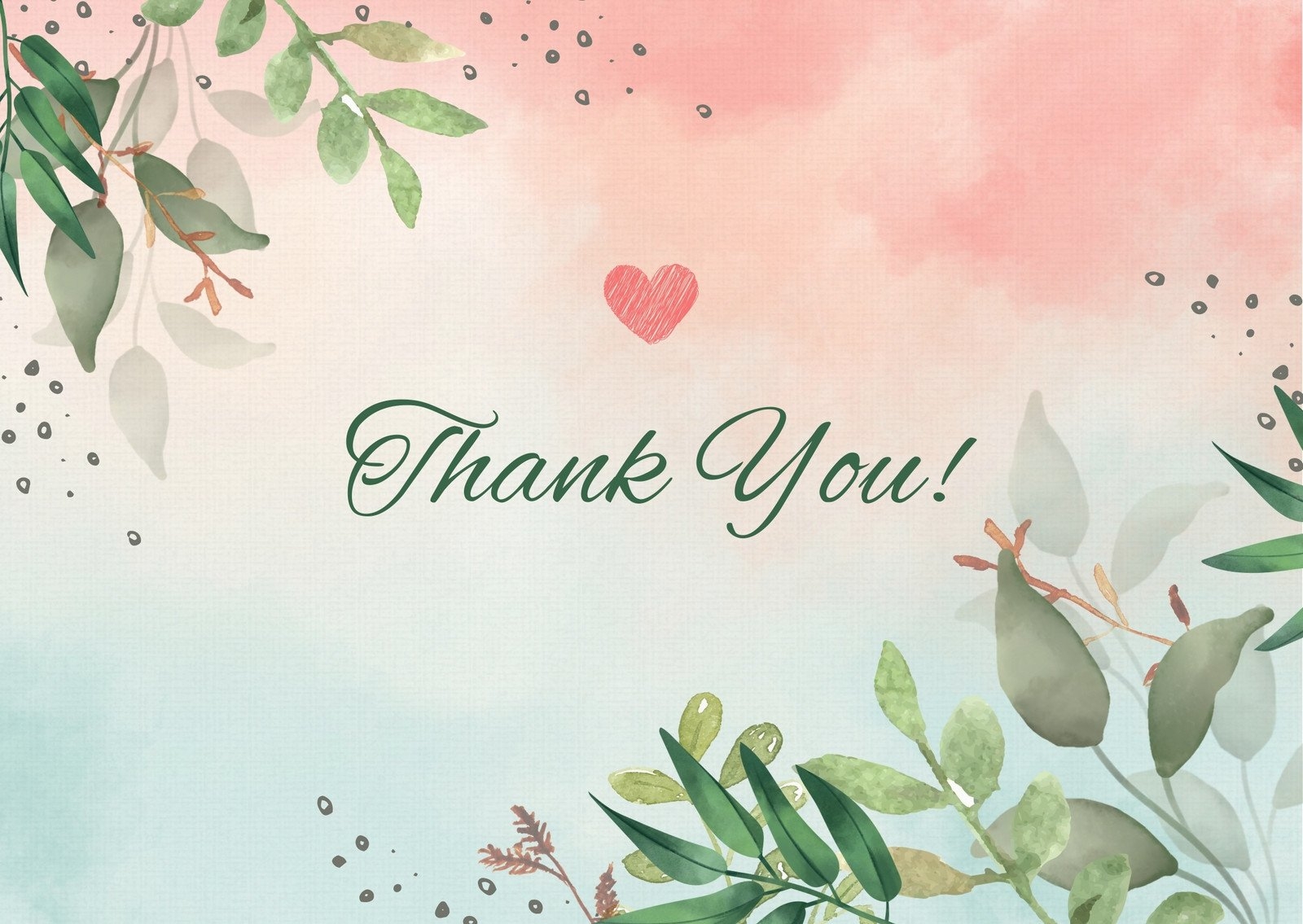 Printable Customizable Thank You Card Templates Canva Worksheets Library