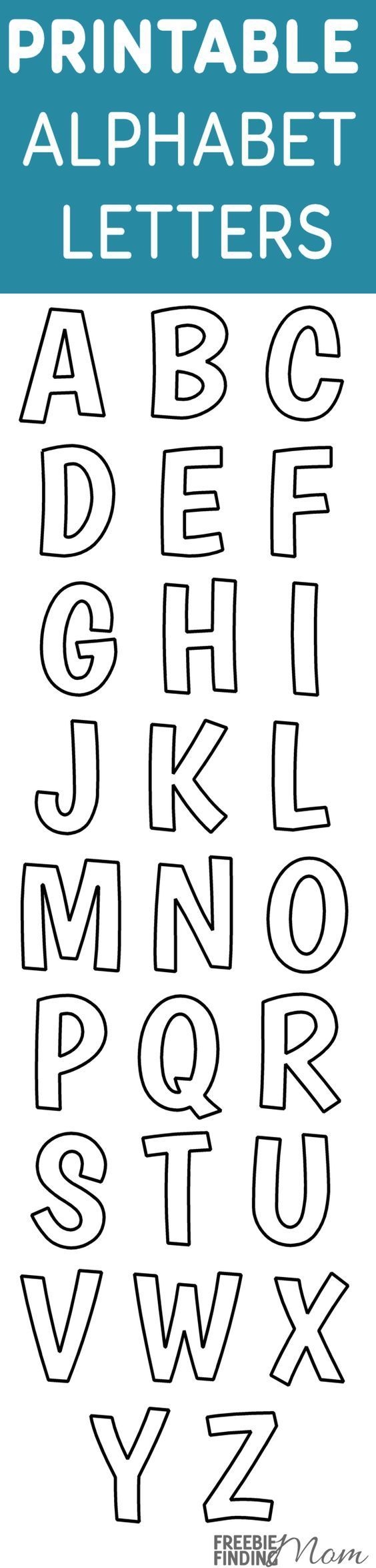 printable letters of the alphabet