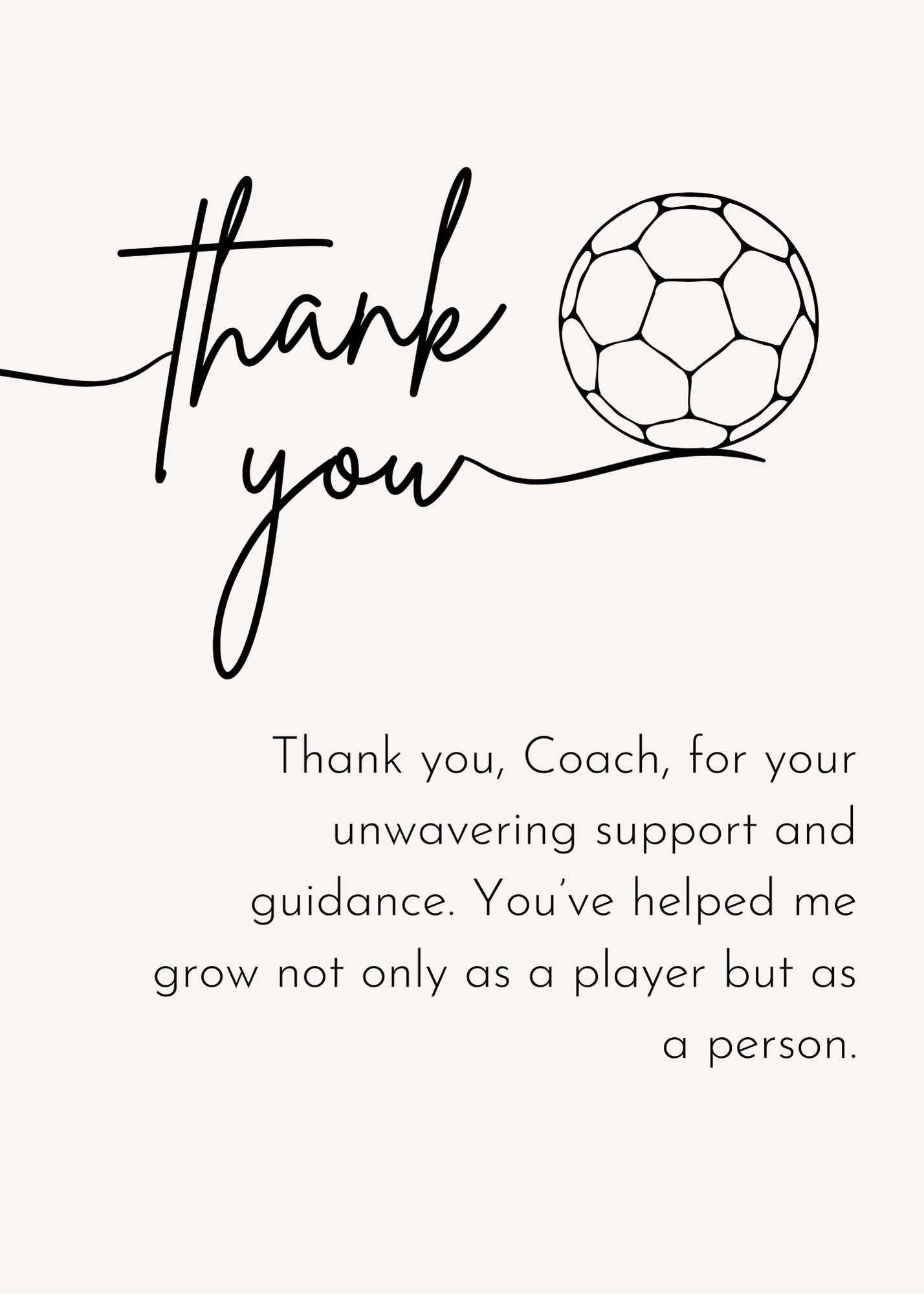 thank you message from coach to players