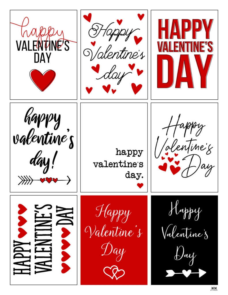 Printable Valentine s Day Cards 250 Free Printables Printabulls