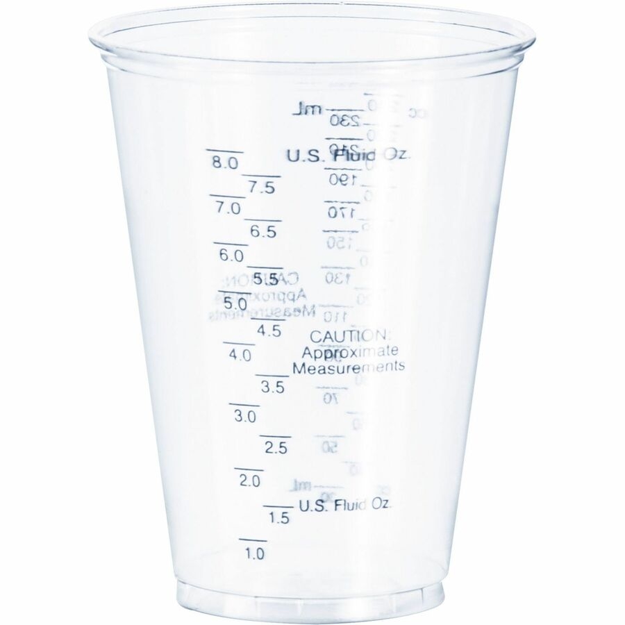 Solo Ultra Clear 10 Oz Graduated Medical Cups 10 Fl Oz Clear Polyethylene Terephthalate PET Measuring Medicine Medical Dental 50 Bag 20 Carton Solo Ultra Clear 10 Oz Graduated Medical Cups 10 Fl Oz Clear Polyethylene Terephthalate PET Measuring Medicine Medical Dental 50 Bag 20 Carton