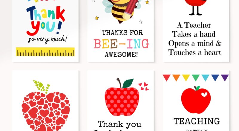 Teacher Appreciation Card Printable Teacher Thank You Card End Of Year Gift For Teachers Printable Card For Teacher Appreciation Week Etsy