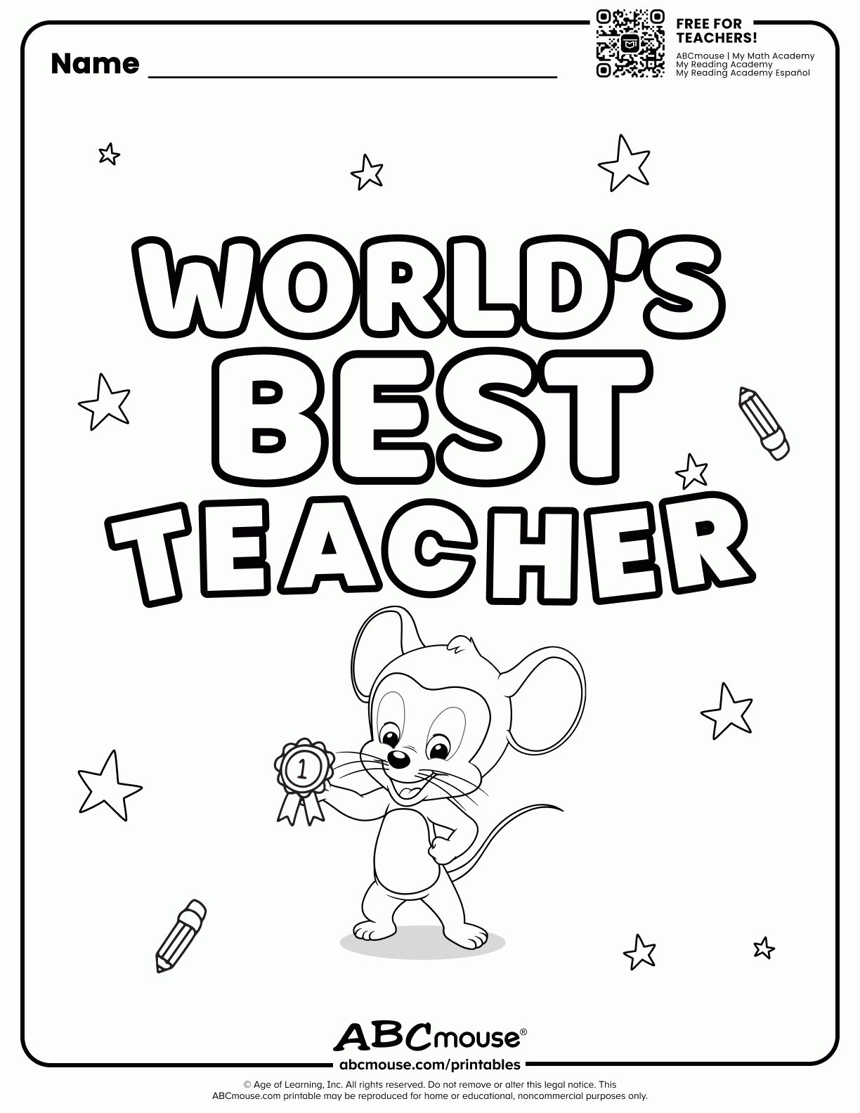 Teacher Appreciation Free Printable ABCmouse Teacher Appreciation Free Printable ABCmouse