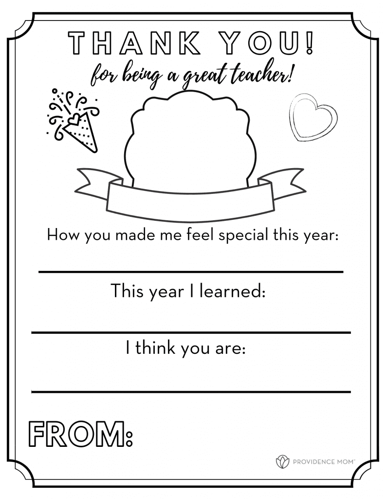 Teacher Appreciation Week Free Printable