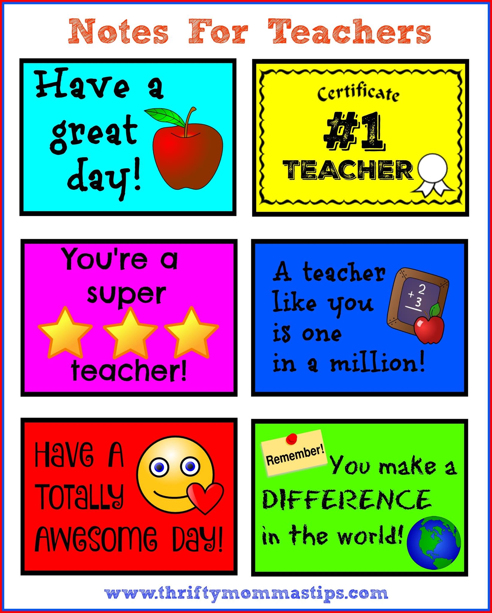 Teacher Appreciation Week Free Printables Thrifty Mommas Tips Teacher Appreciation Week Free Printables Thrifty Mommas Tips