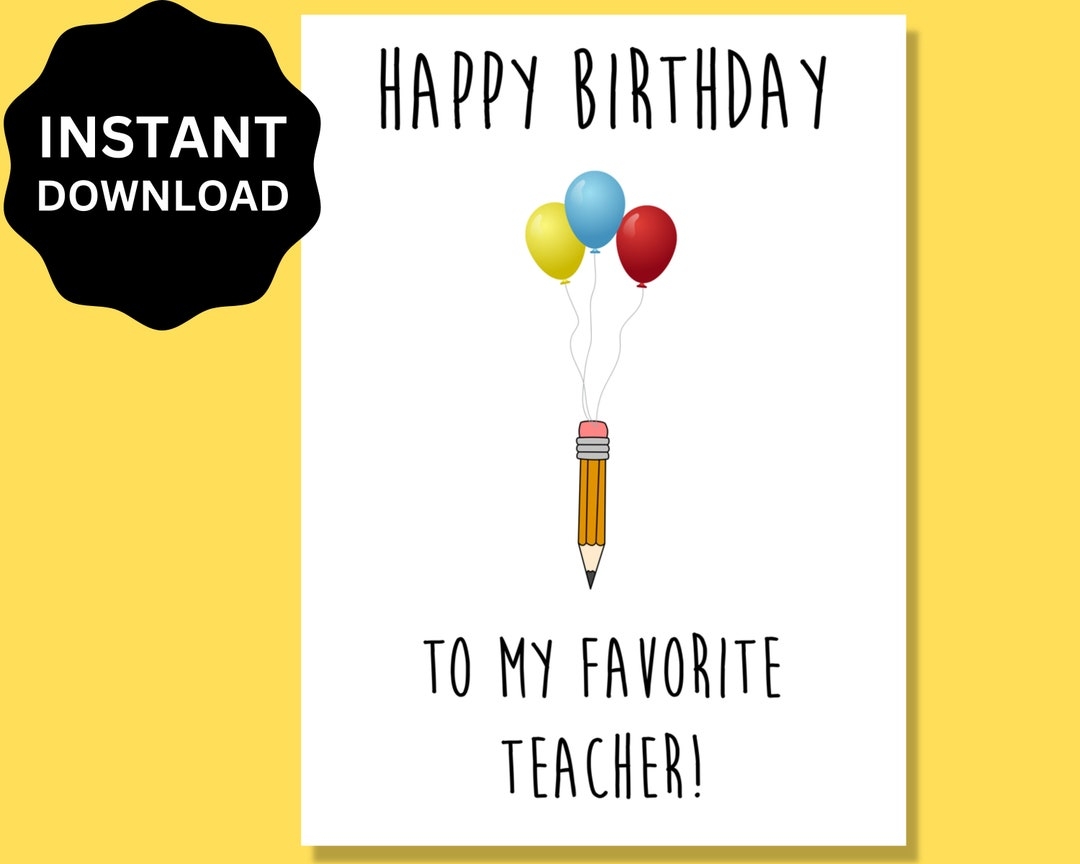 birthday card to teacher birthday card to teacher