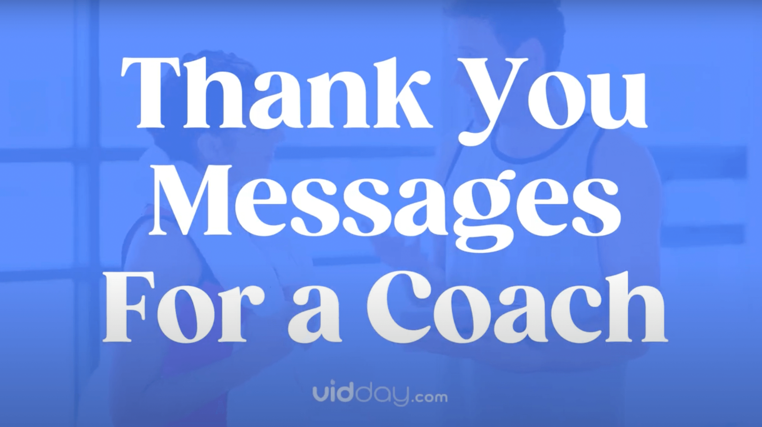 Thank You Coach Messages