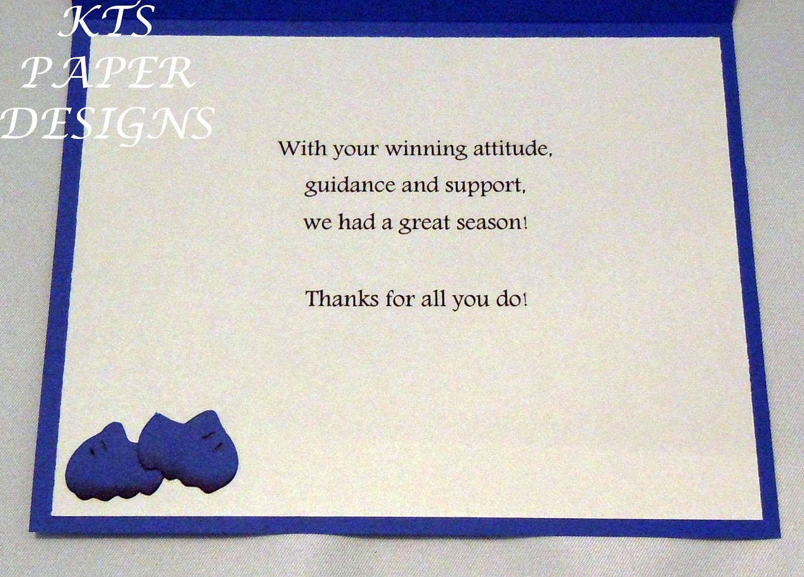 short thank you message for coach