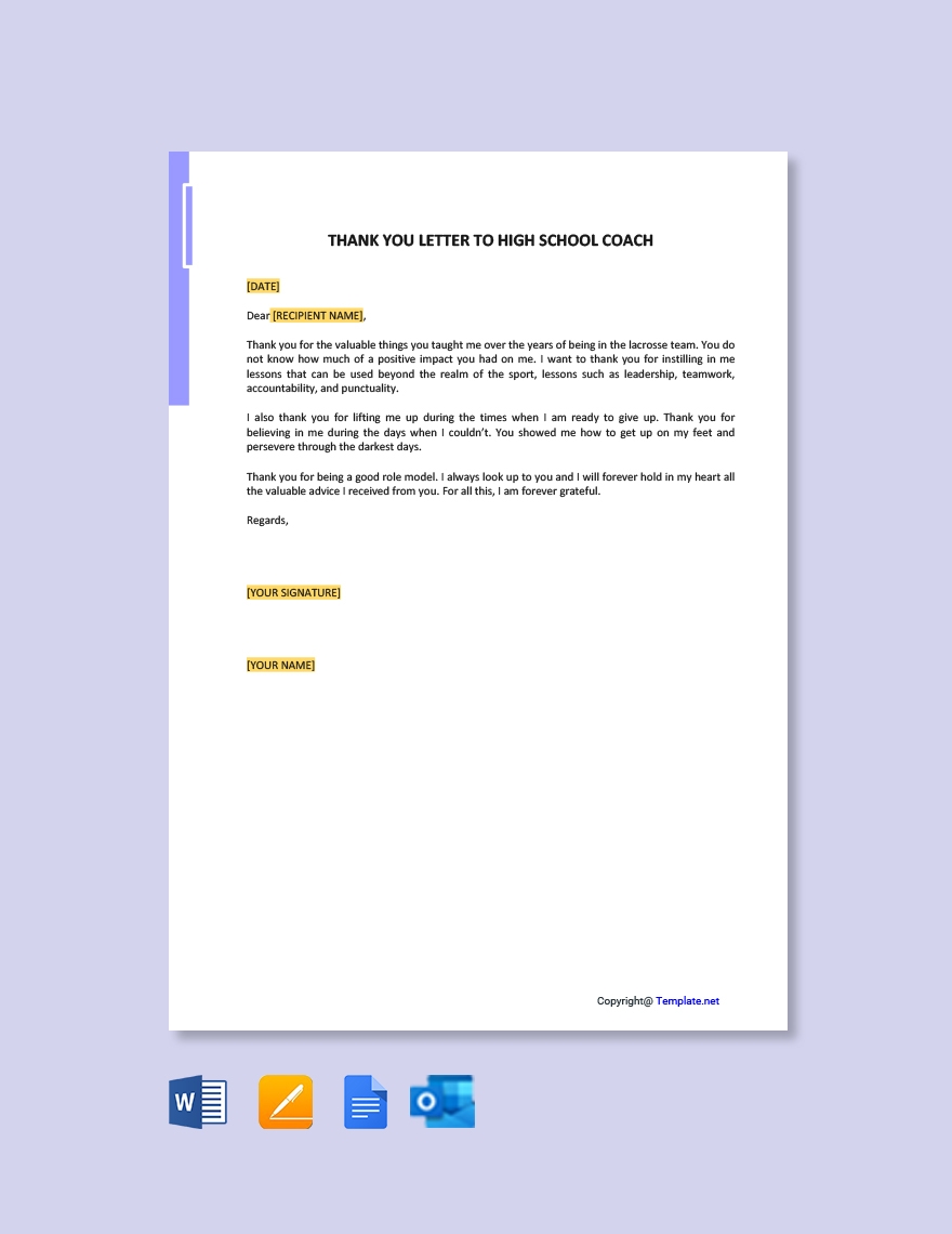 thank you letter for a coach thank you letter for a coach