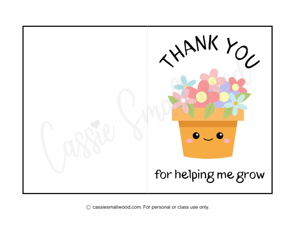 THE BEST Teacher Thank You Cards 21 Free Printables Cassie Smallwood