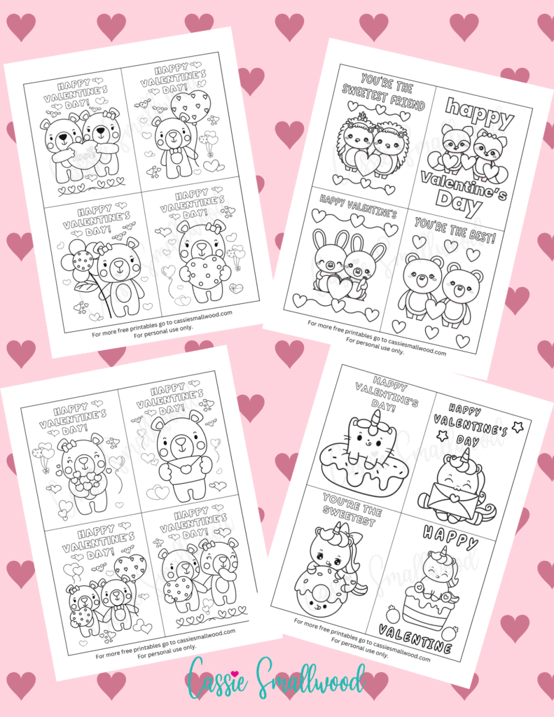 The Cutest Free Printable Valentine Exchange Cards For Kids Cassie Smallwood The Cutest Free Printable Valentine Exchange Cards For Kids Cassie Smallwood