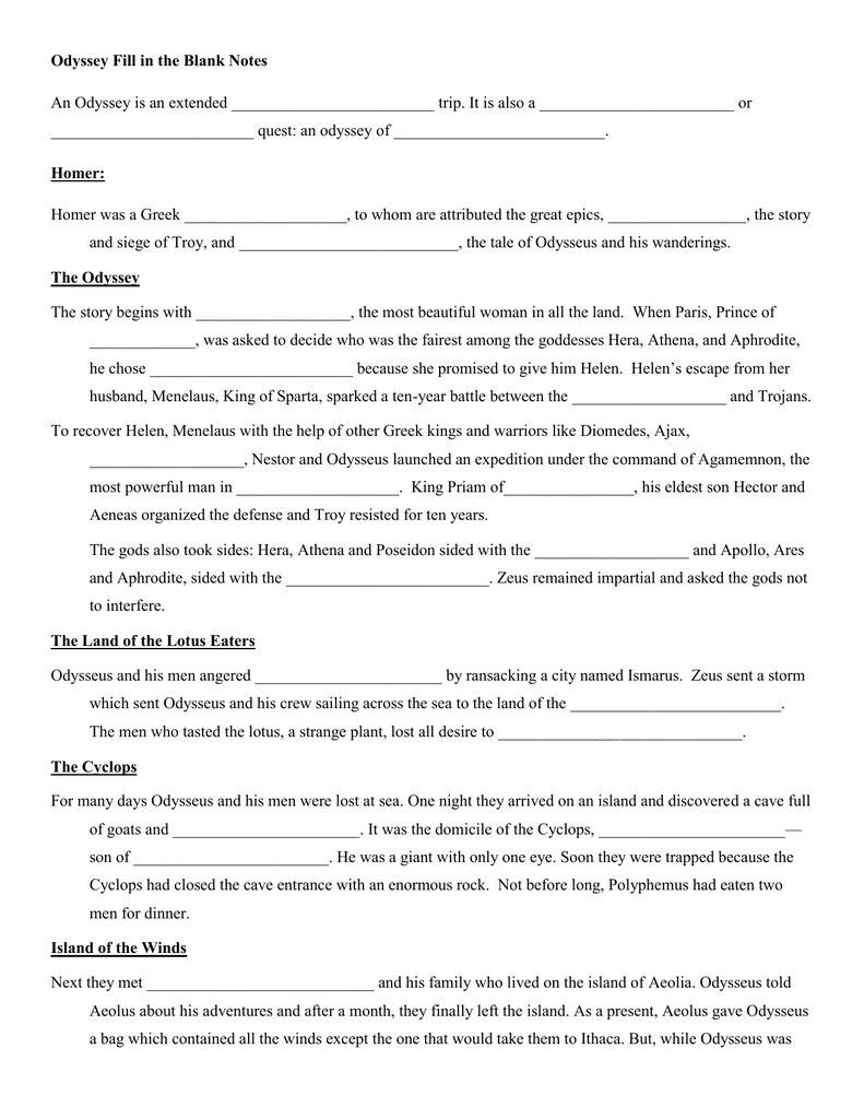 fill in the blank notes fill in the blank notes