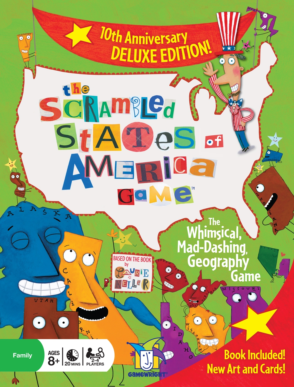 The Scrambled States Of America Game Deluxe Edition Gamewright