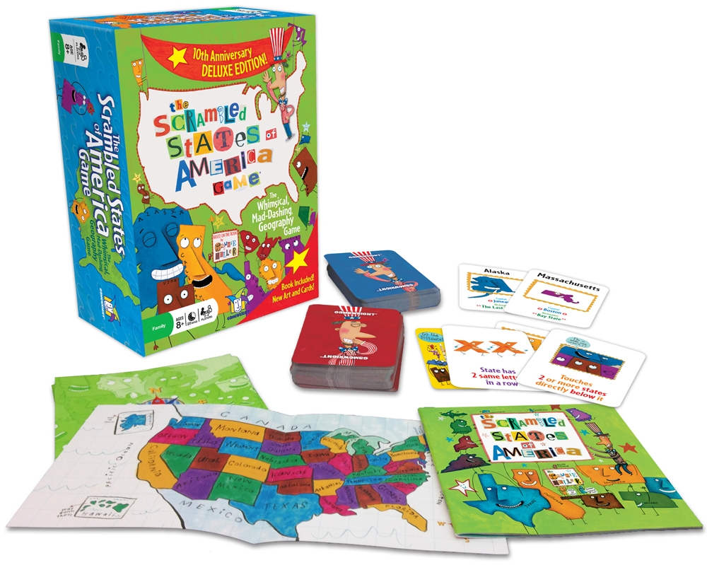 The Scrambled States Of America Game Deluxe Edition Gamewright