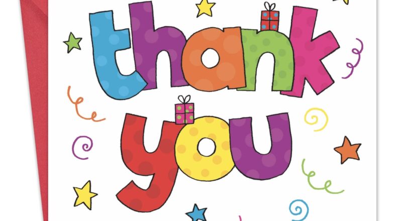 Twizler Thank You Card Colourful Thank You Card Thank You Card Thank You Card For Kids Thank You Card For Children Amazon de Stationery Office Supplies