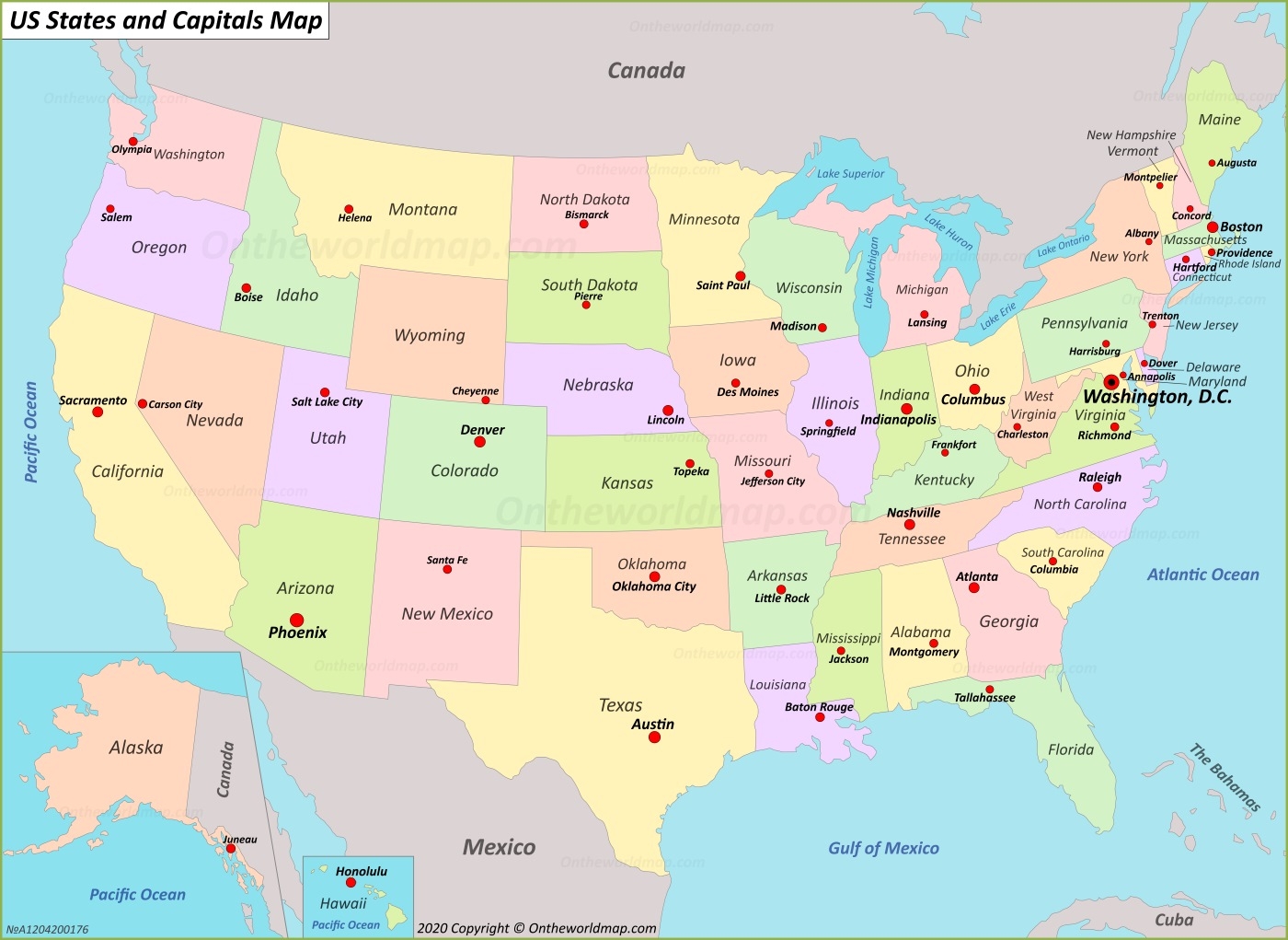 states and their capitals