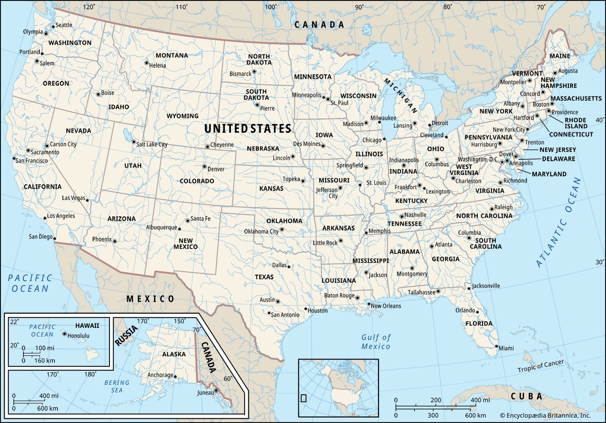United States History Map Flag Population Britannica
