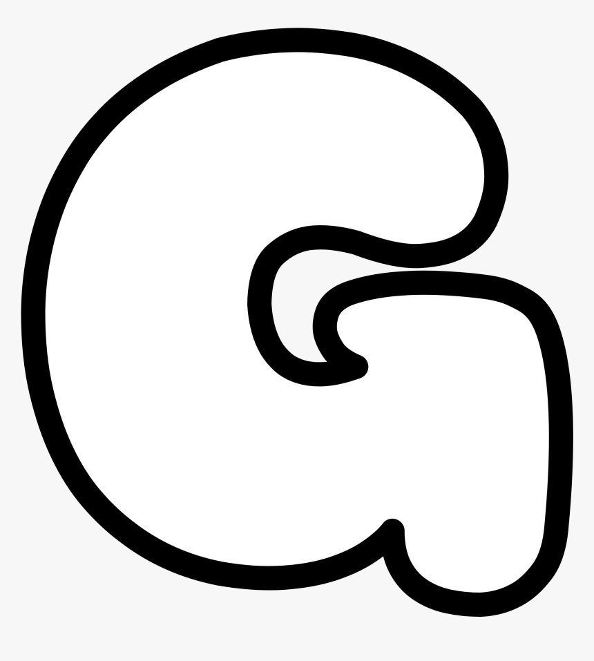 Uppercase Bubble Letter G HD Png Download Kindpng