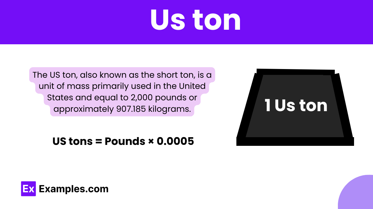 Us Ton Definition Conversion Chart Applications Usage
