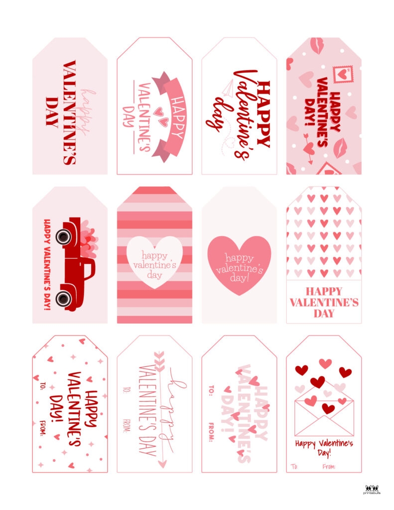 Valentine Tags 300 FREE Printable Tags Printabulls Valentine Tags 300 FREE Printable Tags Printabulls