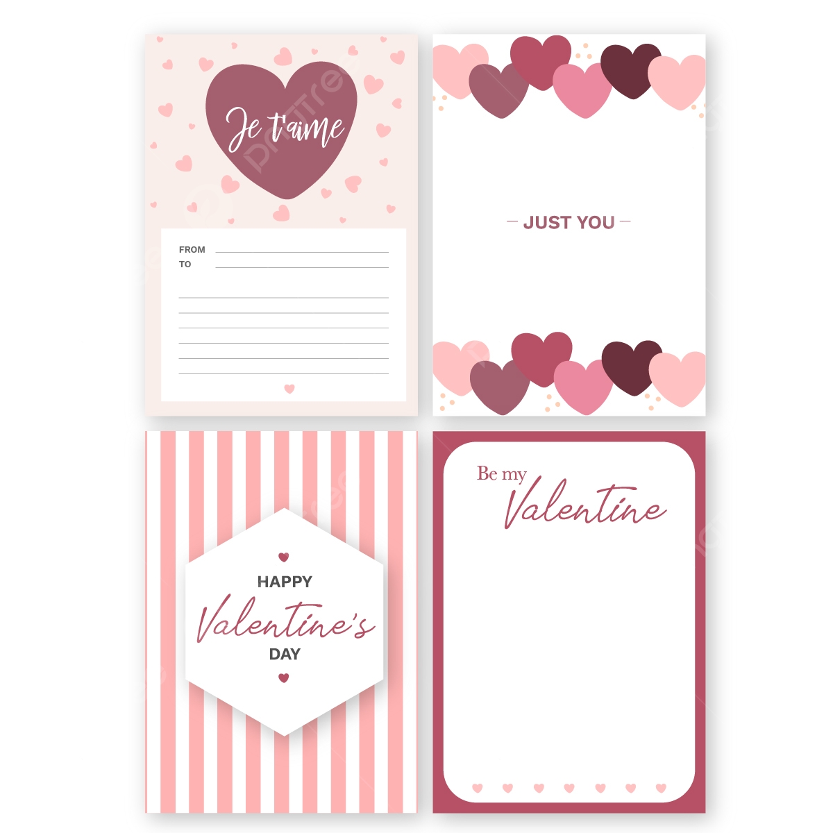 Valentines Day Greeting Cards Template Download On Pngtree