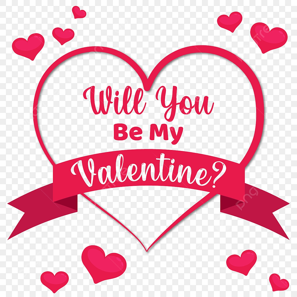 Will You Be My Valentine Template Valentine Day Love Vector PNG And Vector With Transparent Background For Free Download