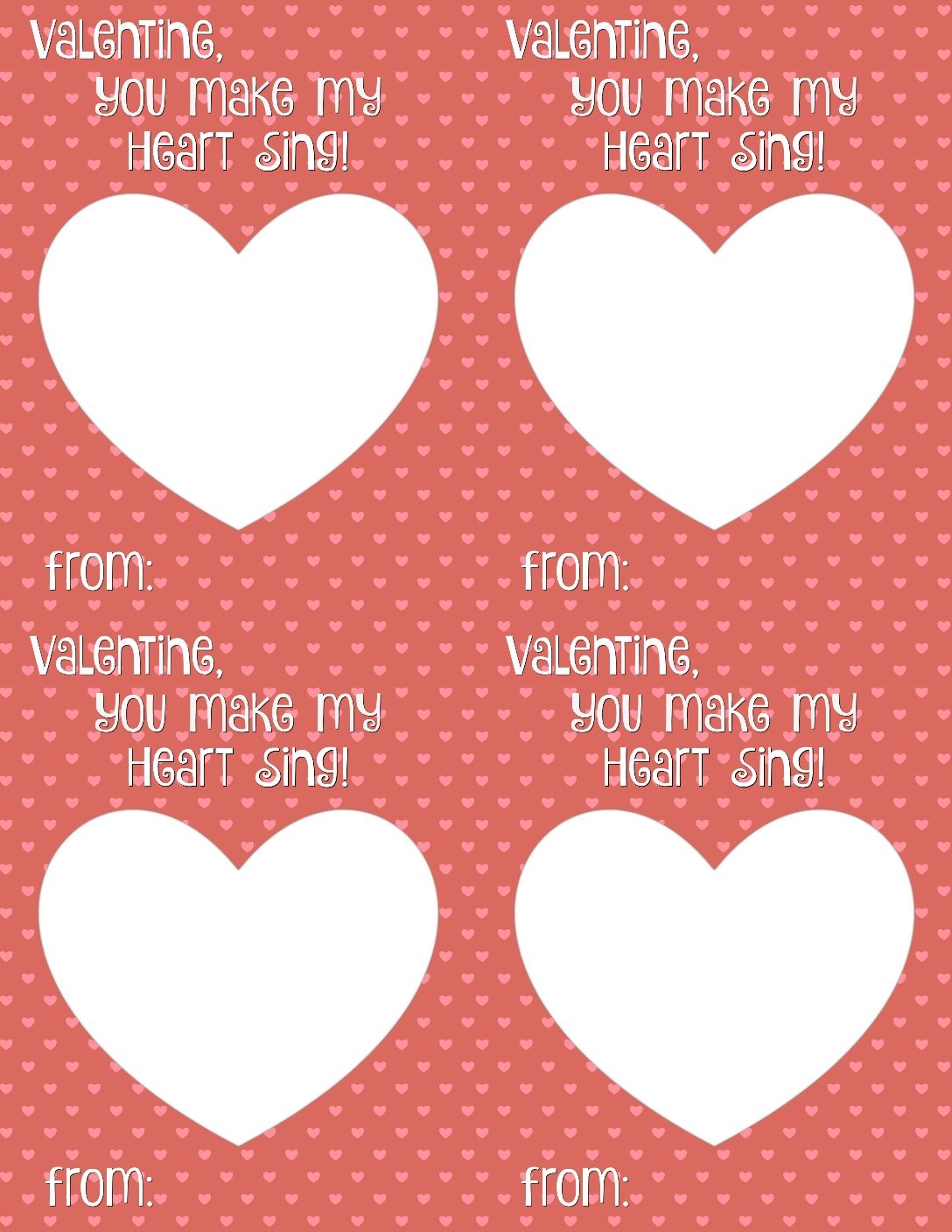 free printable valentines card free printable valentines card