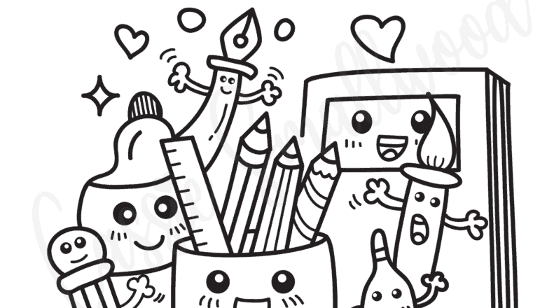 22 Cute Teacher Appreciation Coloring Pages And Cards Cassie Smallwood