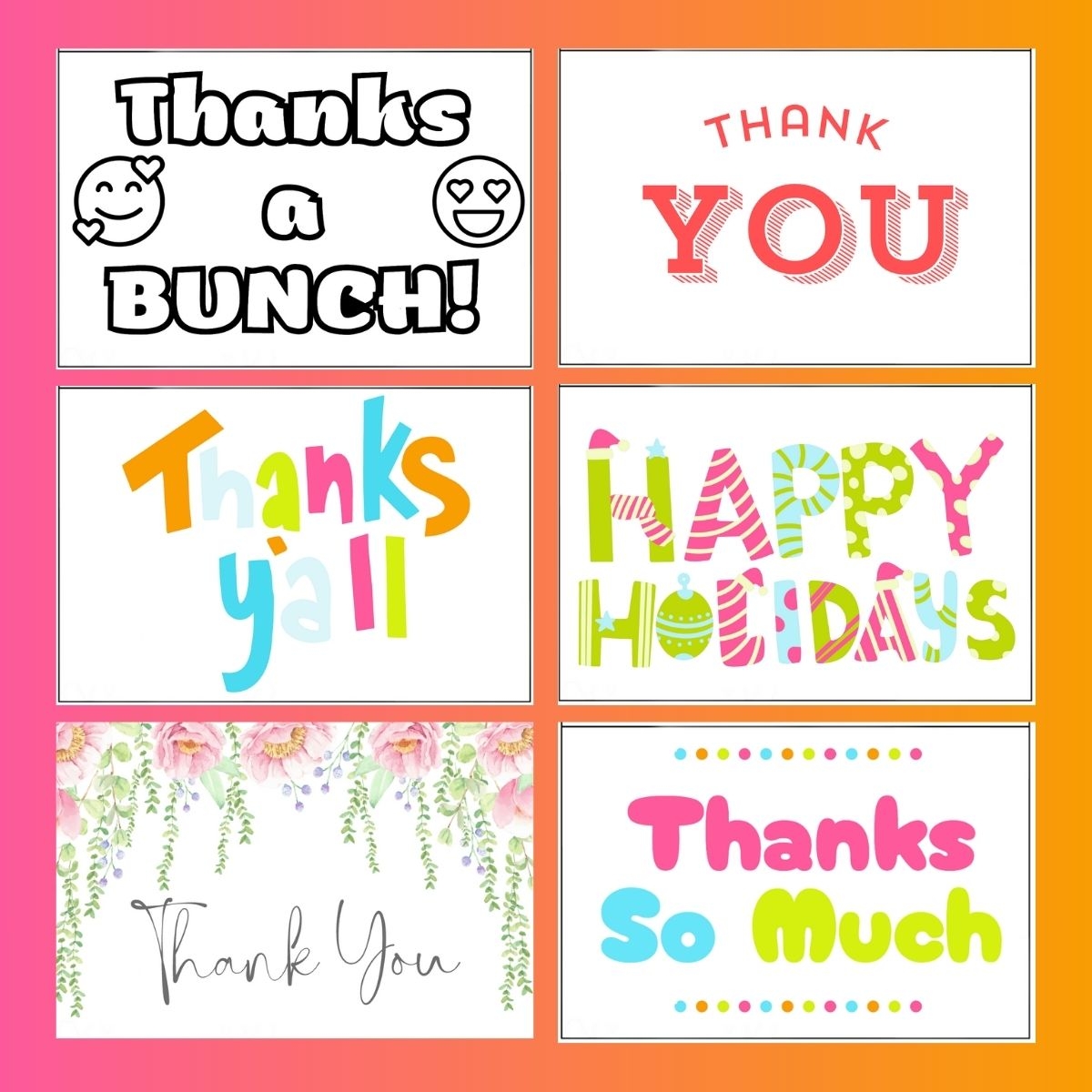24 Free Printable Thank You Cards Lamberts Lately 24 Free Printable Thank You Cards Lamberts Lately