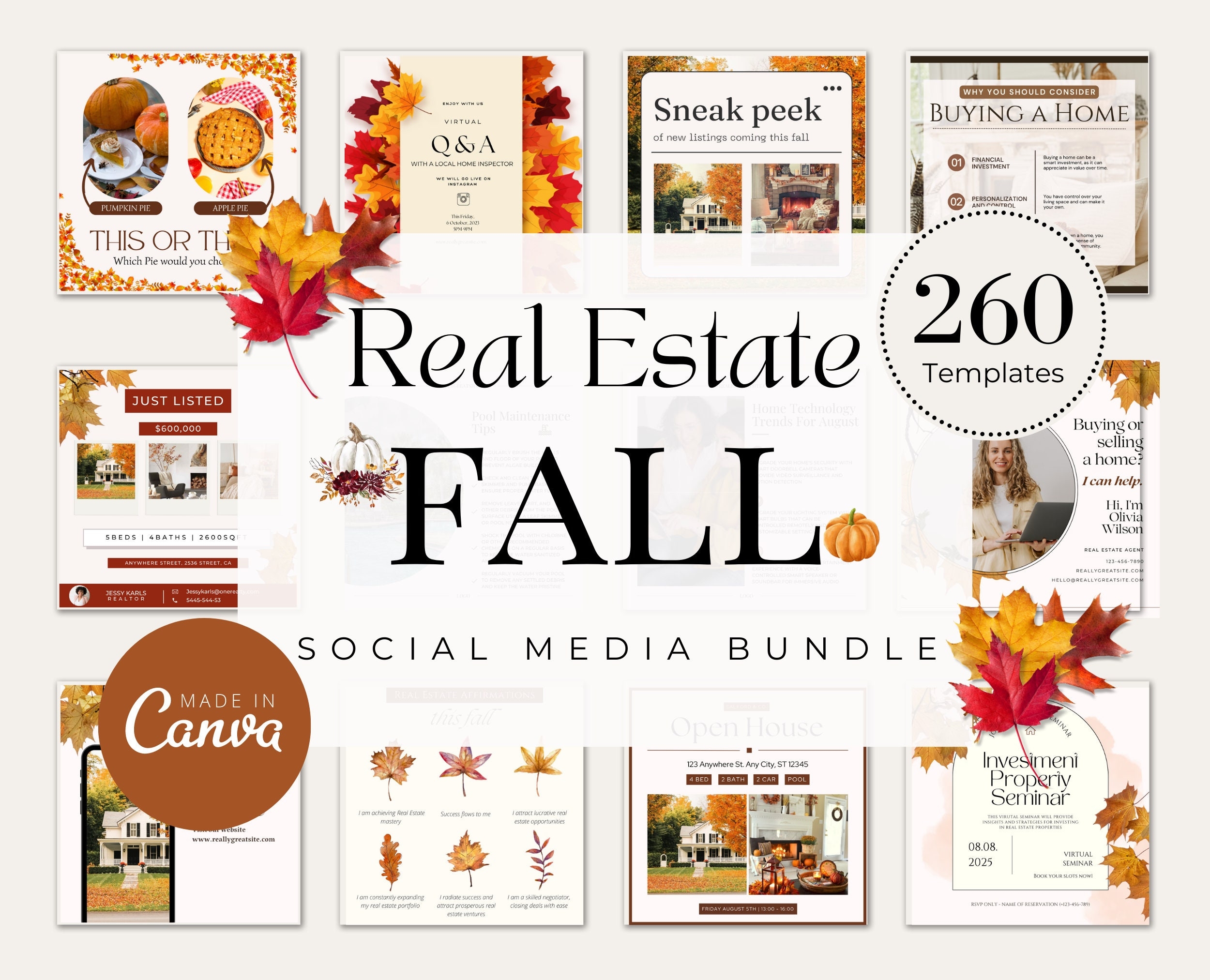 260 Fall Real Estate Templates Fall Social Media Posts Fall Themed Realtor Marketing Autumn Real Estate Branding IG Facebook Posts Etsy 260 Fall Real Estate Templates Fall Social Media Posts Fall Themed Realtor Marketing Autumn Real Estate Branding IG Facebook Posts Etsy