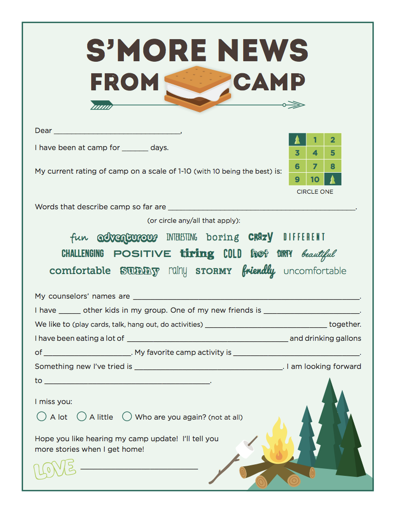 5 Fun Ideas For Letters To Campers Sunshine Parenting