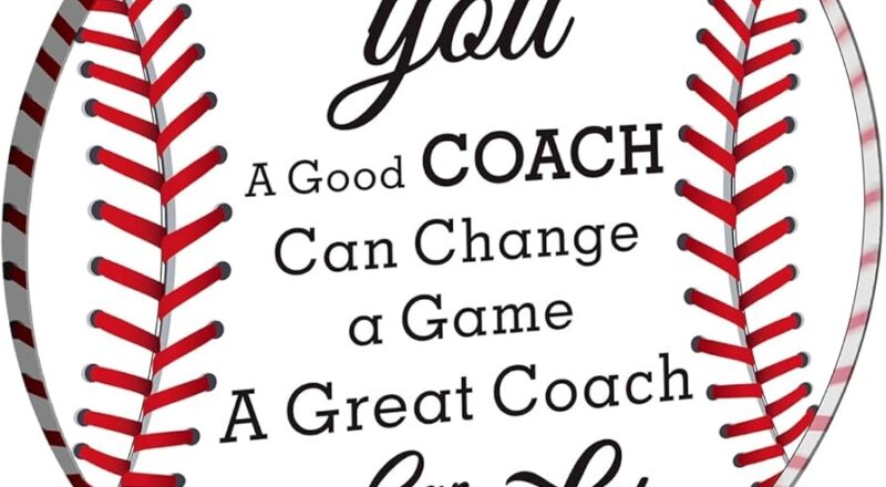 Amazon Acrylic Baseball Coach Gifts For Coach Thank You Gifts Office Desk Decor Appreciation Gift Thank You Gift For Baseball Coach End Of Season Coach Gift For Baseball Coach Home