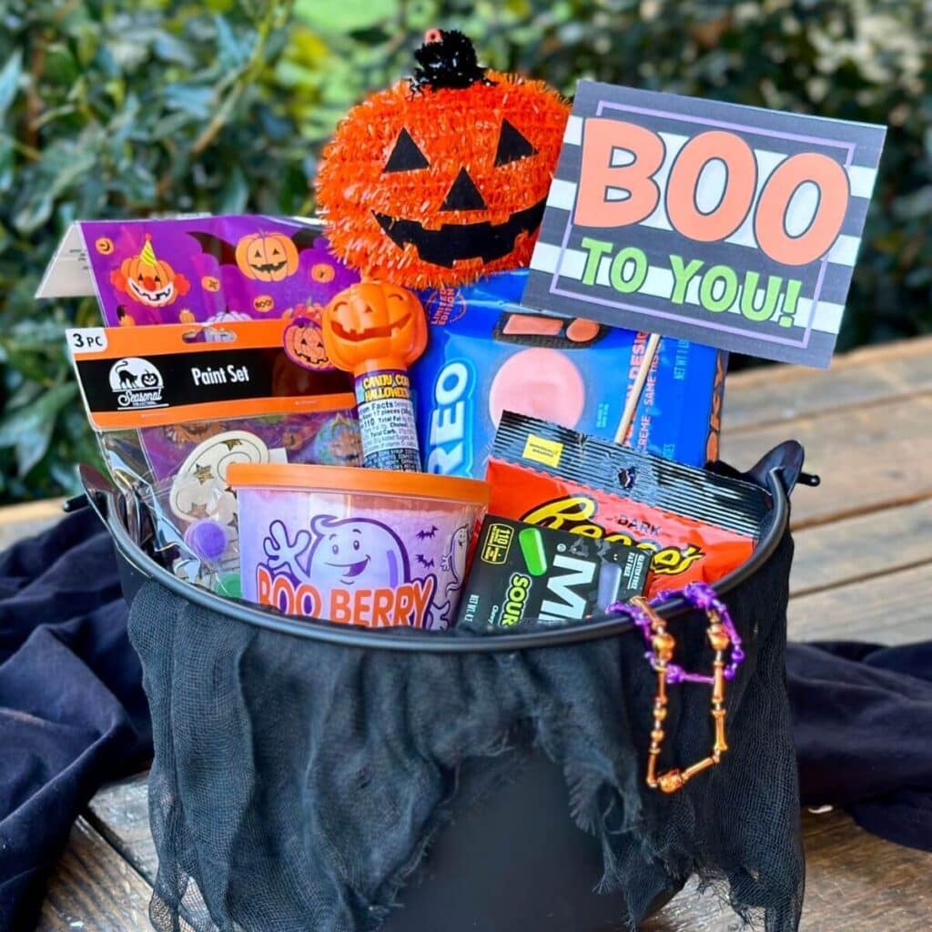 Boo Basket Ideas And Free Printable Gift Tags The Savvy Sparrow