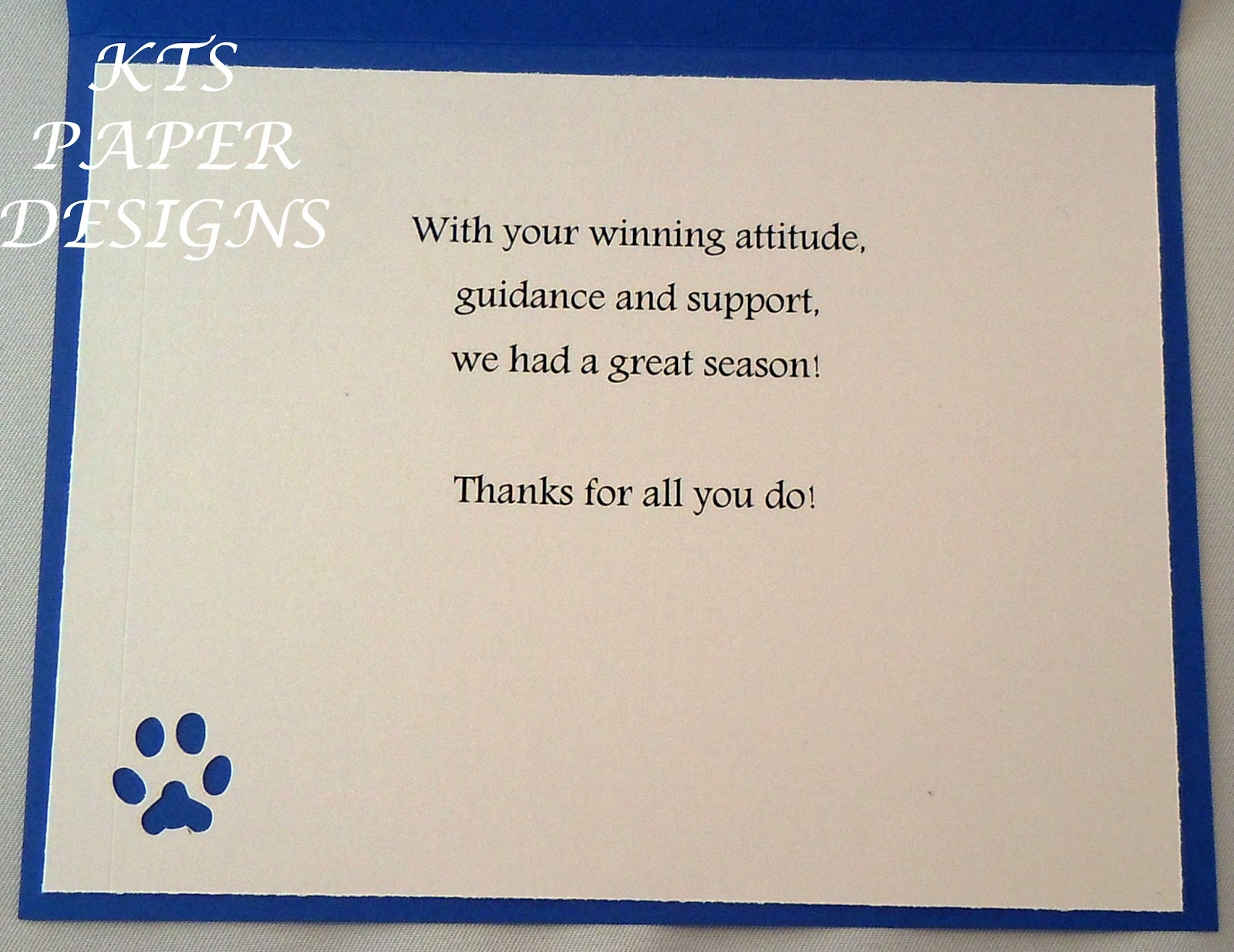 Coach Thank You Card Quotes QuotesGram