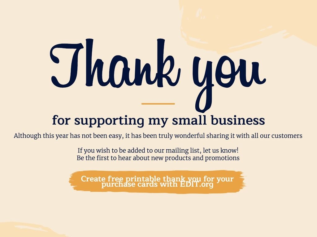 business thank you cards templates free