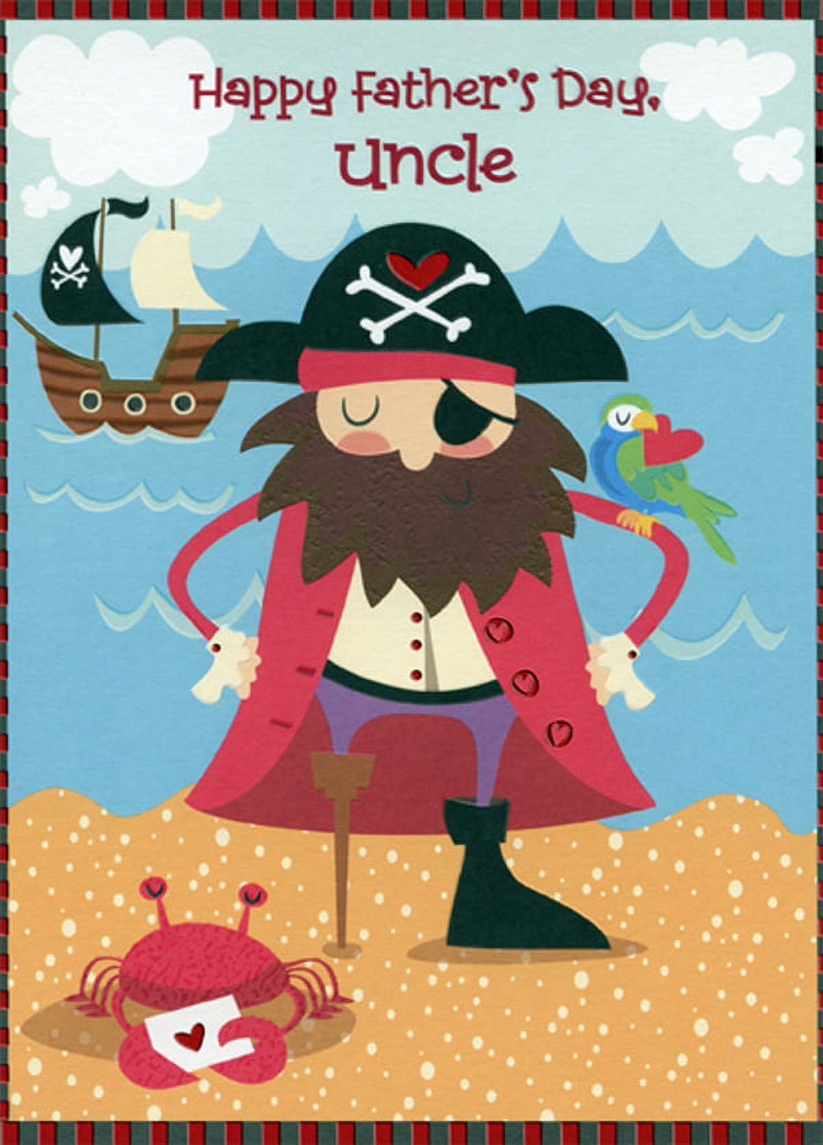 Designer Greetings Happy Father s Day Treasure Card Red Jacket Pirate Design For Uncle Heavy Cardstock Walmart Designer Greetings Happy Father s Day Treasure Card Red Jacket Pirate Design For Uncle Heavy Cardstock Walmart