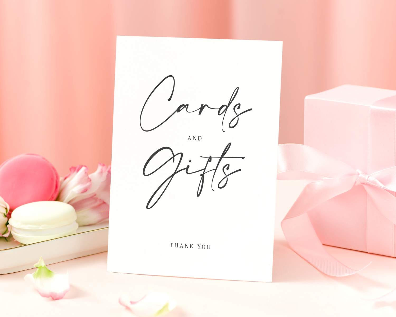 Download Printable Wedding Cards Gifts Sign PDF