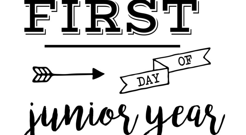First Day Of Junior Year