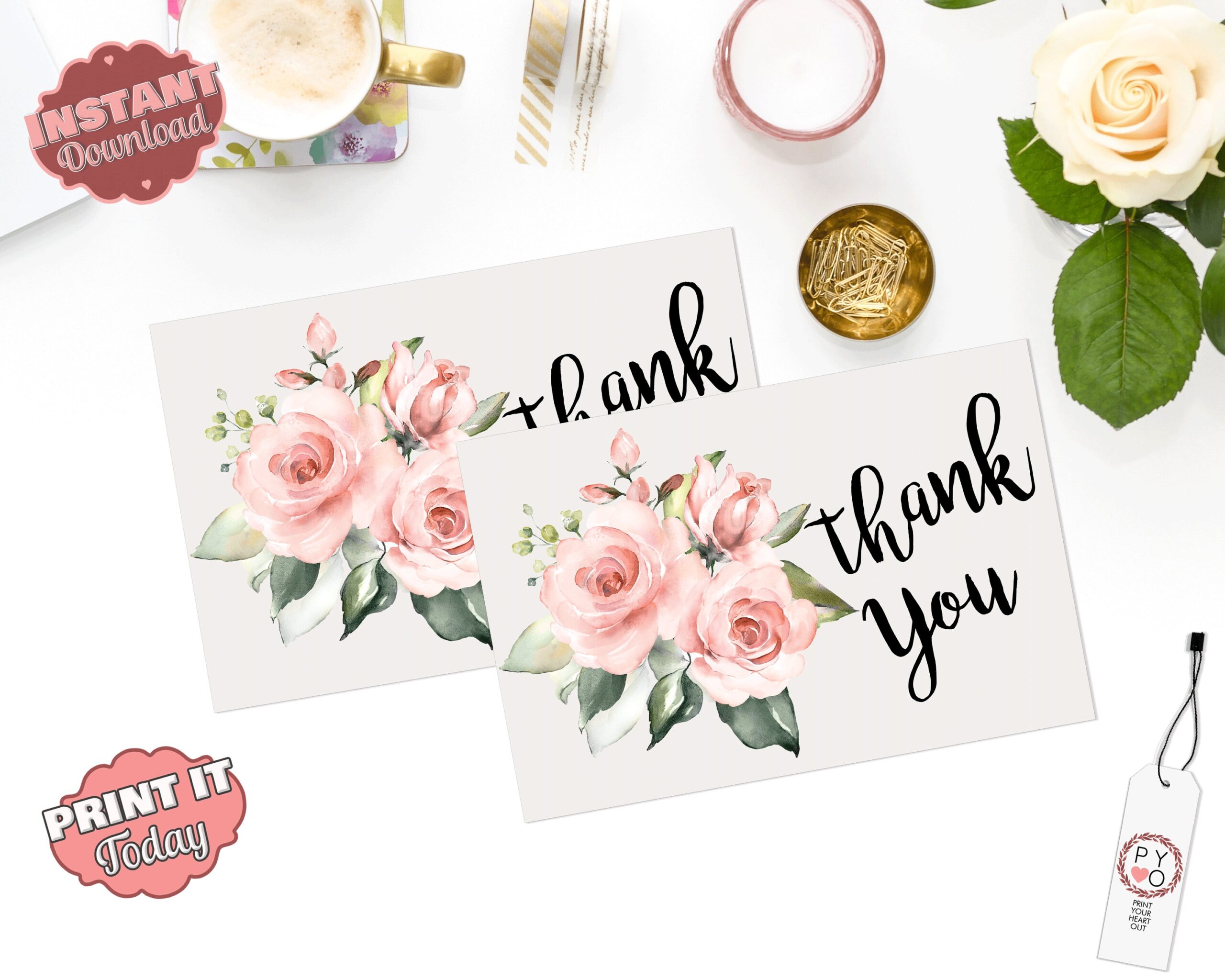 thank you card print outs