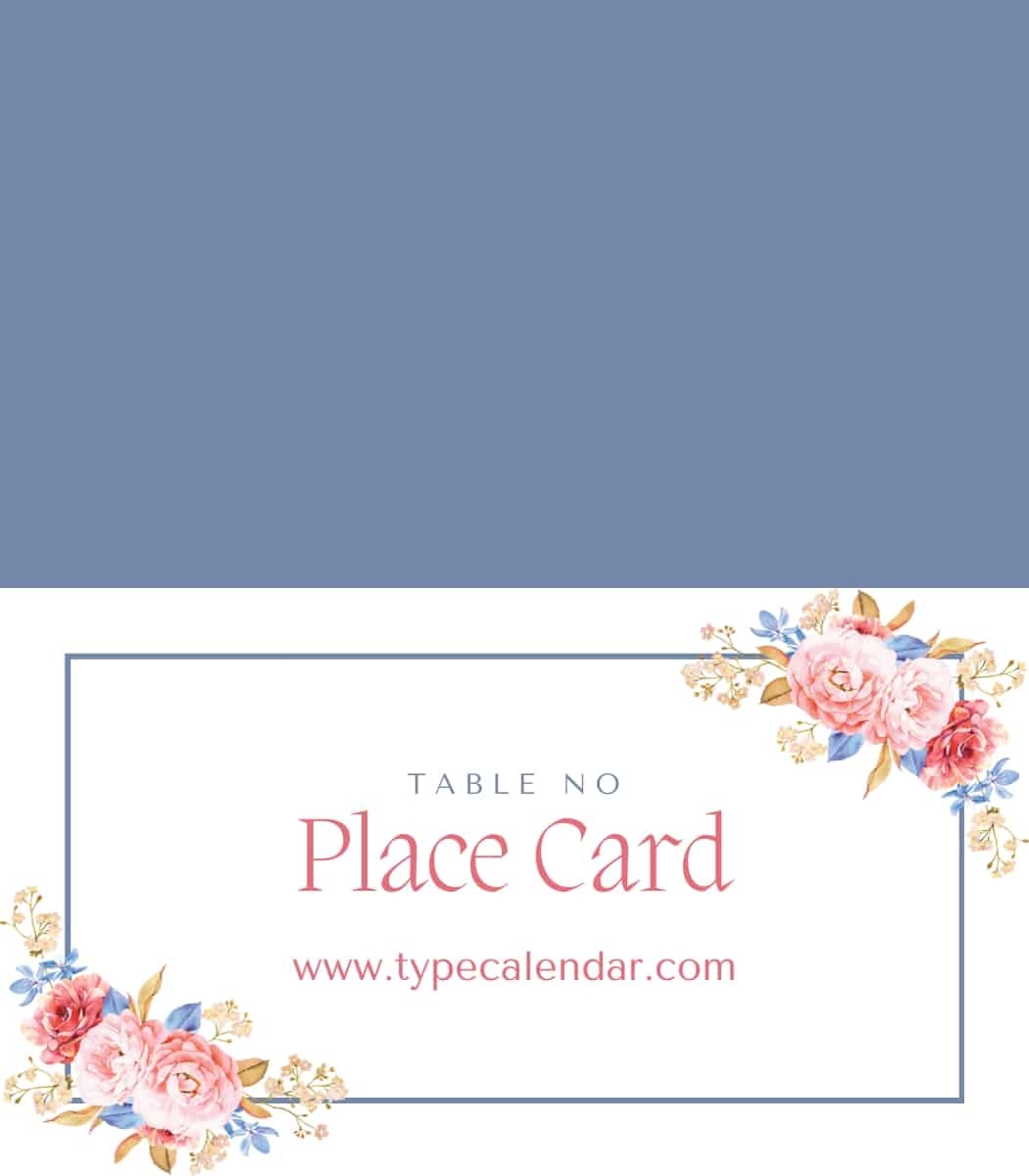 Free Printable Place Card Templates Word For Cricut